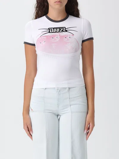 DIESEL T-SHIRT DIESEL WOMAN COLOR WHITE,430539001