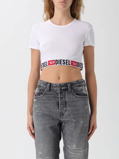 DIESEL T-SHIRT DIESEL WOMAN COLOR WHITE,H64100001