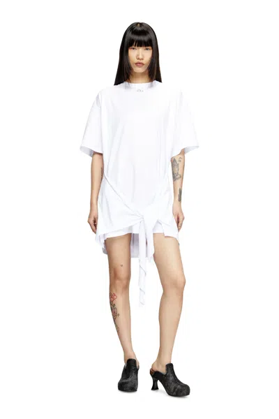 Diesel T-shirt Dress With Tie Front