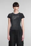Diesel T-shirt In Black Cotton In Black