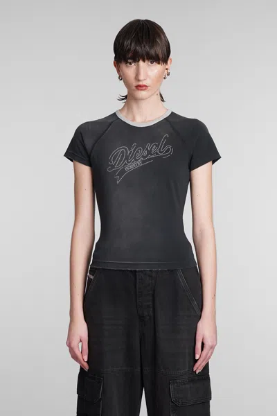 Diesel T-shirt In Black Cotton