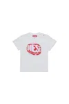 Diesel T-shirt In Jersey Con Grafica  Waterdrop In Gray