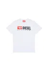 Diesel T-shirt Im Distressed-look In White