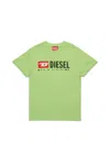 Diesel Kids' T-shirt In Jersey Con Logo  Denim Division In Green