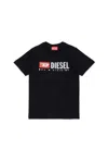 Diesel Kids' T-shirt In Jersey Con Logo  Denim Division In Black