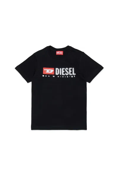 Diesel Kids' T-shirt In Jersey Con Logo  Denim Division In Black