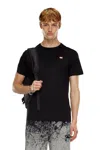 Diesel T-shirt In Mercerised Cotton In Black