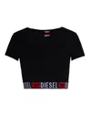 Diesel T-shirt Irma-d-core Black In Black