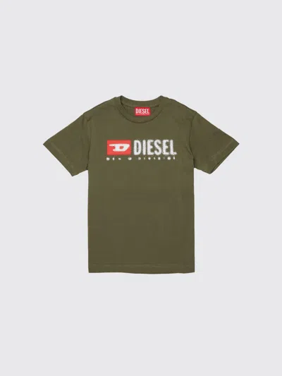 DIESEL DIESEL T-SHIRT KIDS COLOR MILITARY,438716055