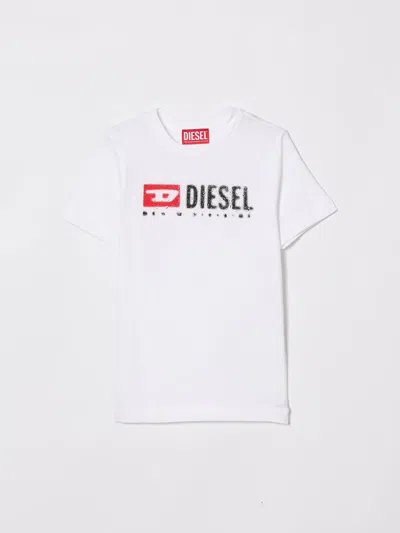 Diesel T-shirt Kids  In White