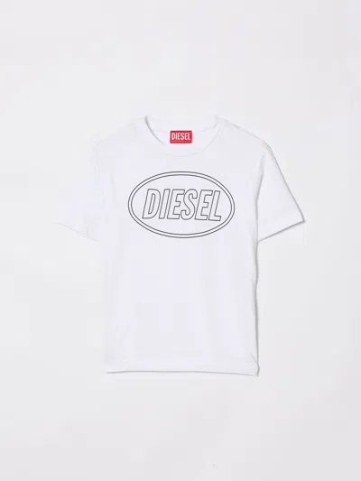 Diesel T-shirt Kids  In White