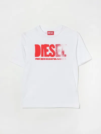Diesel T-shirt Kids  In White