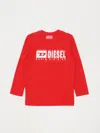 Diesel T-shirt  Kids Color Red In Rosso-bianco