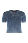 Diesel T-shirt M-anchor-a-ss In Cotton In Blue