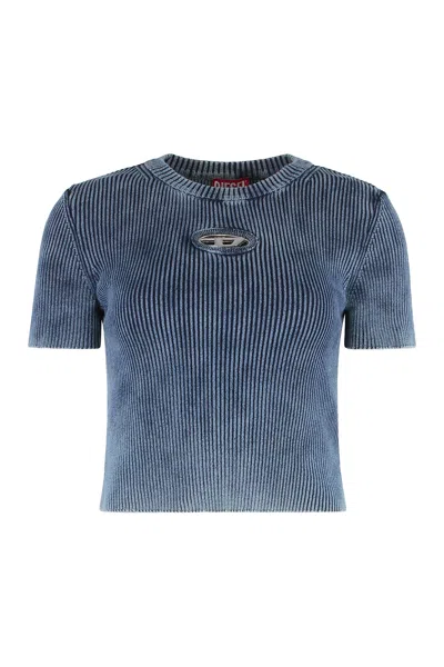 Diesel T-shirt M-anchor-a-ss In Cotton In Blue