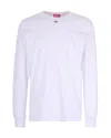 Diesel Long-sleeve T-shirt With D Patch In Gray