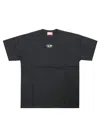 Diesel T Shirt Mm Logo Oval Argento