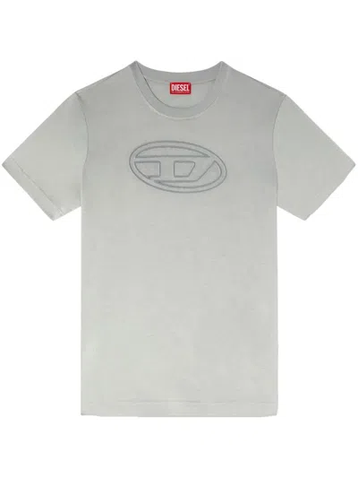 Diesel T-shirt T-adjust-bigoval In Grey