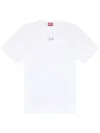 Diesel T-madjust-tr Cotton T-shirt In White