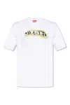 Diesel White Cotton T-adjust-r4t T-shirt In White