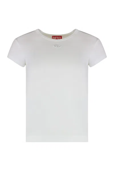Diesel T-shirt T-angie-od In Cotton In White