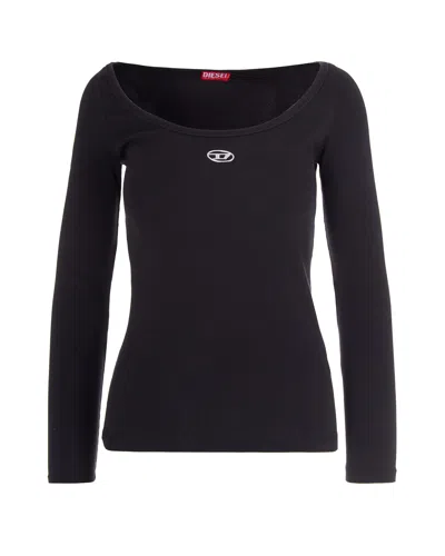 Diesel Contemporary Essential T-shirt For Women In Black