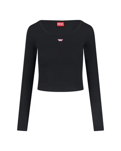 DIESEL T-BALLET-D BLACK T-SHIRT