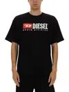 Diesel Essentials Man T-shirt Black Size L Cotton In Black