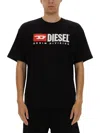 Diesel Essentials Man T-shirt Black Size L Cotton In Black