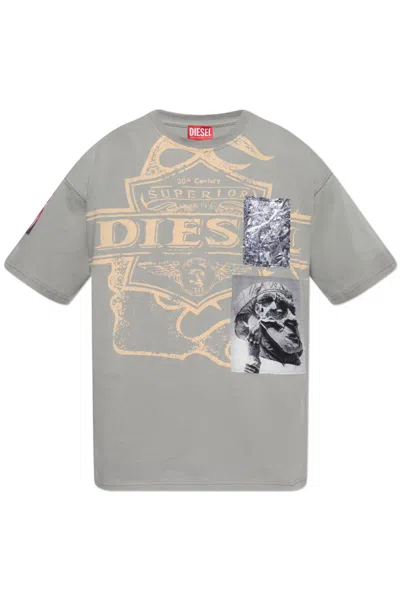 DIESEL DIESEL T-SHIRT T-BOXT-SLITS-R8