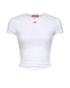 Diesel Bunny-tail T-shirt In White