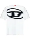 Diesel T-shirt With Maxi Oval D In White