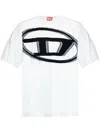 Diesel T-shirt With Maxi Oval D In White