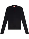 Diesel T-mokky Logo-embroidered T-shirt In Black