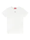 Diesel T-uncutieslong-od Metallic Oval D T-shirt In White