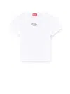 Diesel T-uncutie Stretch-cotton T-shirt In White