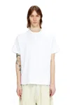 Diesel T-shirt With Biker Neck Strap In White