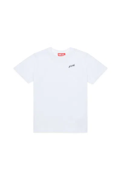 Diesel Kids' Tdiegosb22 T-shirt In White