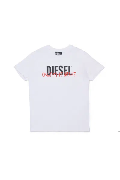 Diesel T-shirt With  Logo In White