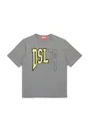 Diesel T-shirt With Dsl78 Graphics In Grey