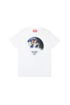 Diesel T-shirt With Earth Print In White