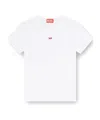 Diesel T-shirt With Embroidered D Patch In White