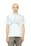 Diesel T-shirt With Faded Graphic Print In Gray
