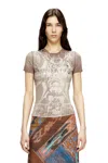 Diesel T-shirt With Foil Print