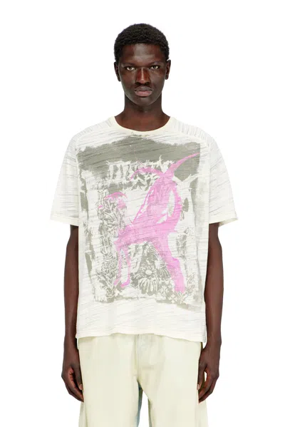 Diesel T-shirt With Graphic Print In White