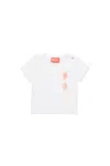 Diesel T-shirt Con Pizzo E Grafica Sunglasses In White