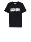 Diesel Logo-print Cotton T-shirt In Black