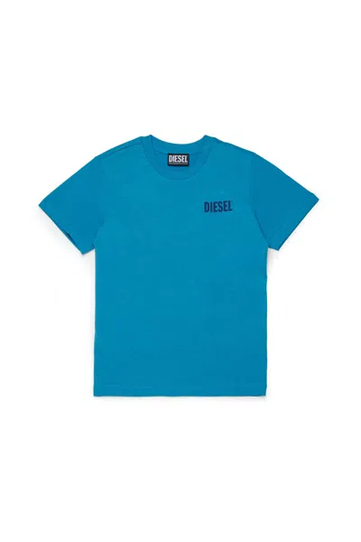 Diesel T-shirt With Logo In Blue