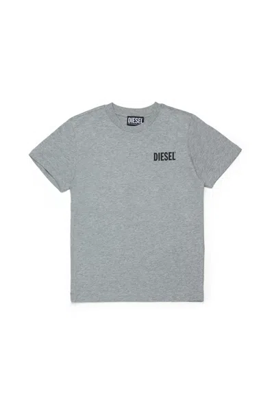 Diesel T-shirt With Logo In Gray