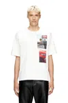 Diesel Mens 141 T-boxt-t3 Graphic-patch Cotton-jersey T-shirt In White
